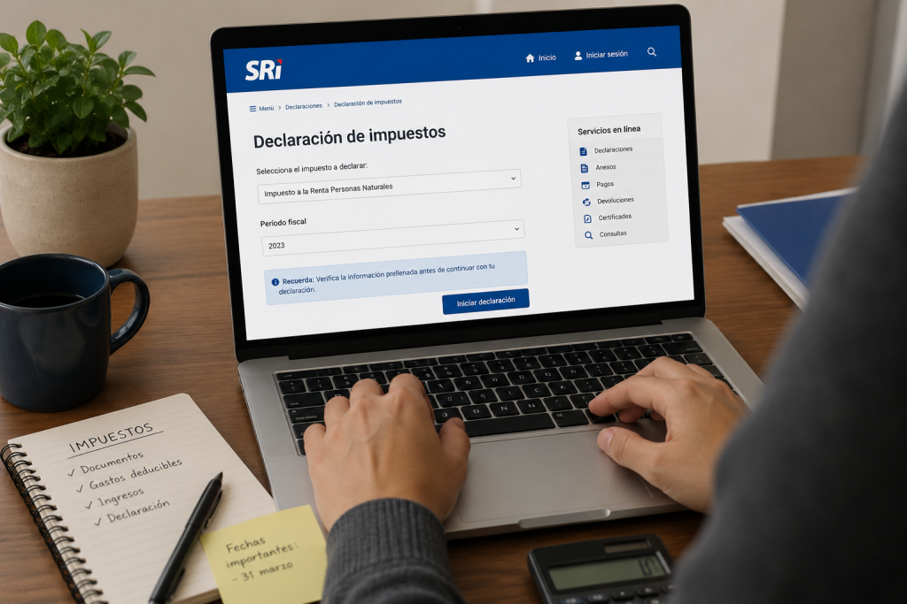 Desde este 1 de junio hay una nueva medida que rige en el SRI. Foto: IA