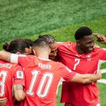 Jugadores de Suiza celebran triunfo. Foto: Suiza