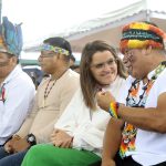 María José Pinto, vcepresidenta de Ecuador, en un evento en 2025. Foto: Presidencia