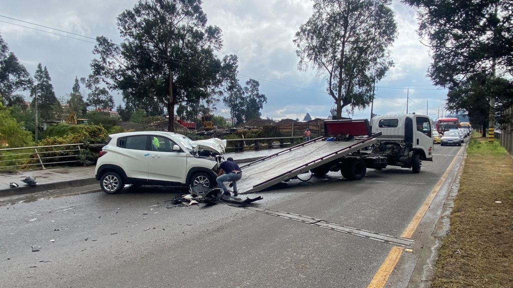 El accidente de tránsito que dejó tres personas heridas se presentó en Guzho, la mañana de este jueves 23 de julio de 2026. /XCA