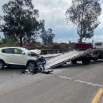 El accidente de tránsito que dejó tres personas heridas se presentó en Guzho, la mañana de este jueves 23 de julio de 2026. /XCA
