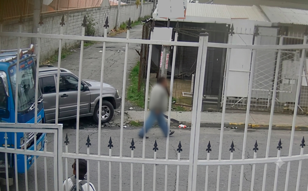 Captura de pantalla de una posible agresión a una pareja.