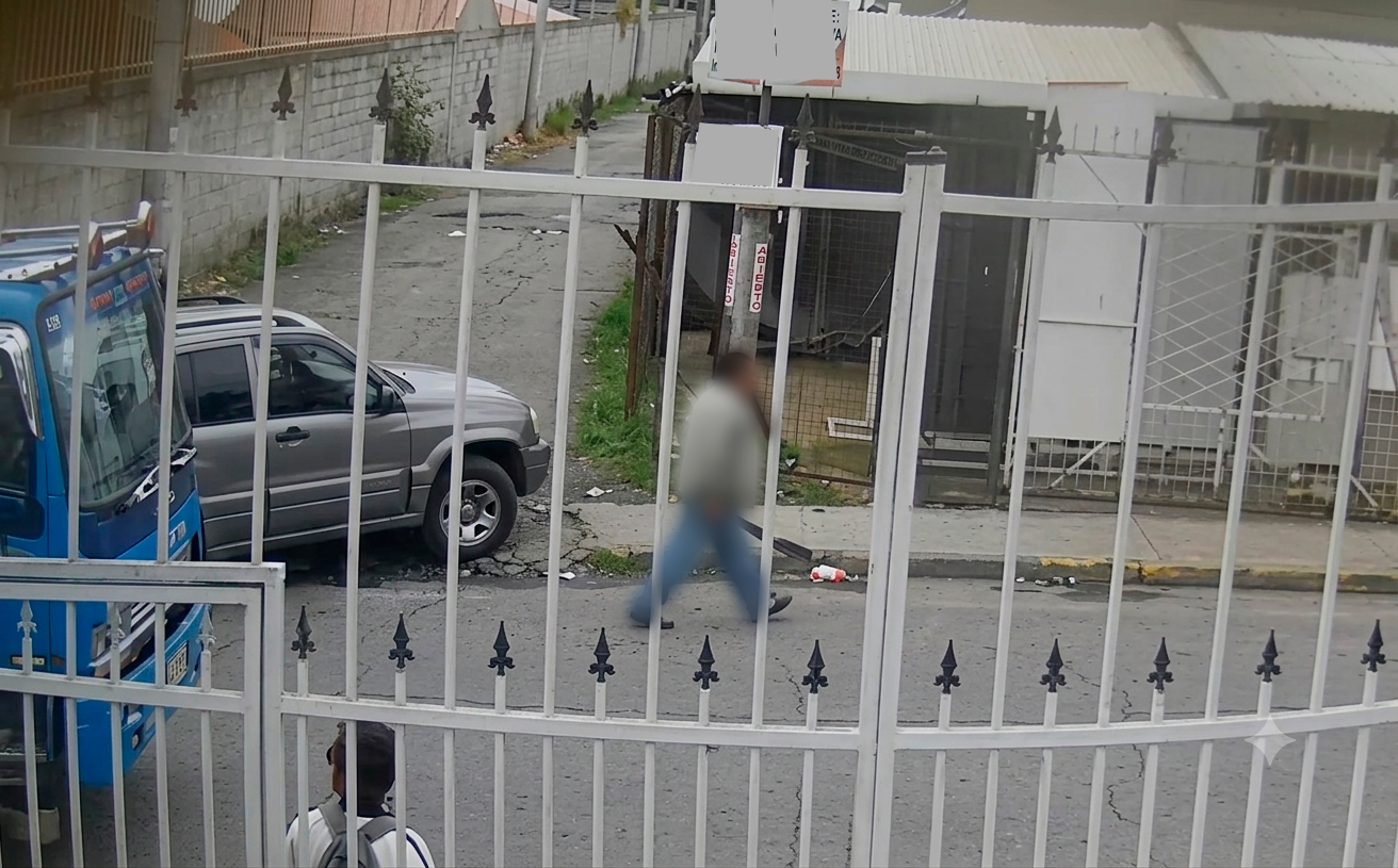 Captura de pantalla de una posible agresión a una pareja.