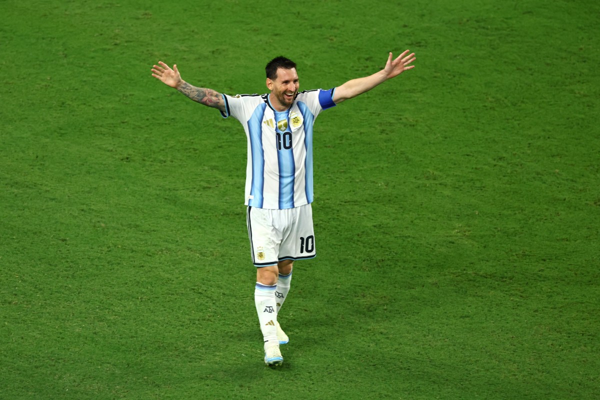 Messi marcó el primer gol del encuentro. Foto: AFP