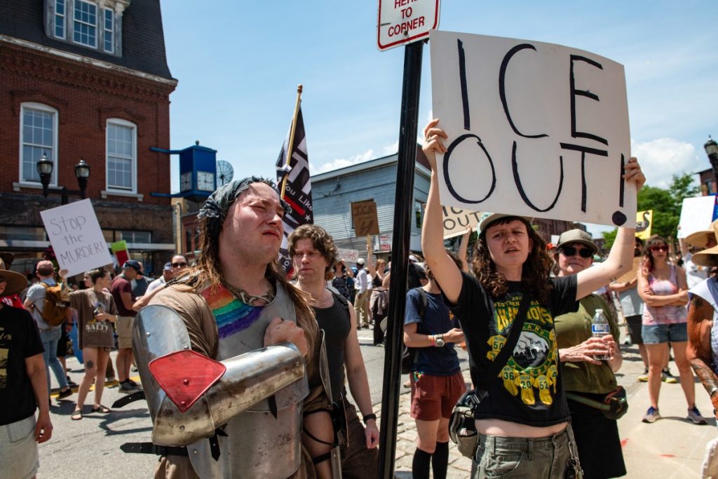 En Estados Unidos hubo protestas por el asesinato de un hombre de 26 años en manos de agentes de ICE, en Maine. Foto: AFP