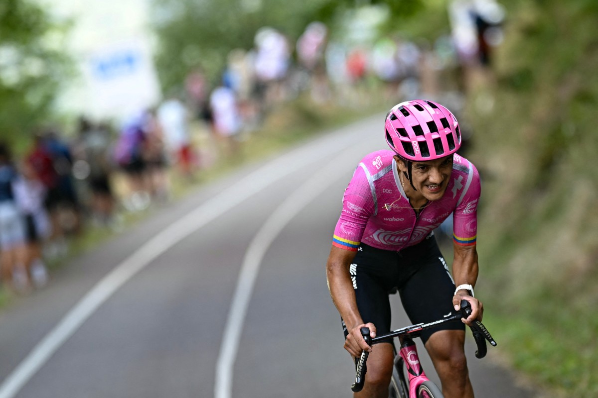 Richard Carapaz en el Tour de Francia 2026. Foto: AFP