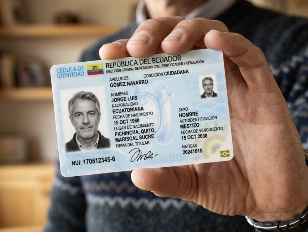 El Registro Civil mantiene vigente el trámite para obtener o renovar la cédula de identidad en Ecuador.