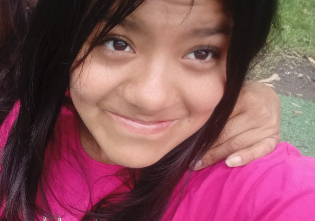 La adolescente Maite Valentina Matailo Herrera está desaparecida en Cuenca desde el 6 de julio de 2026. /Cortesía
