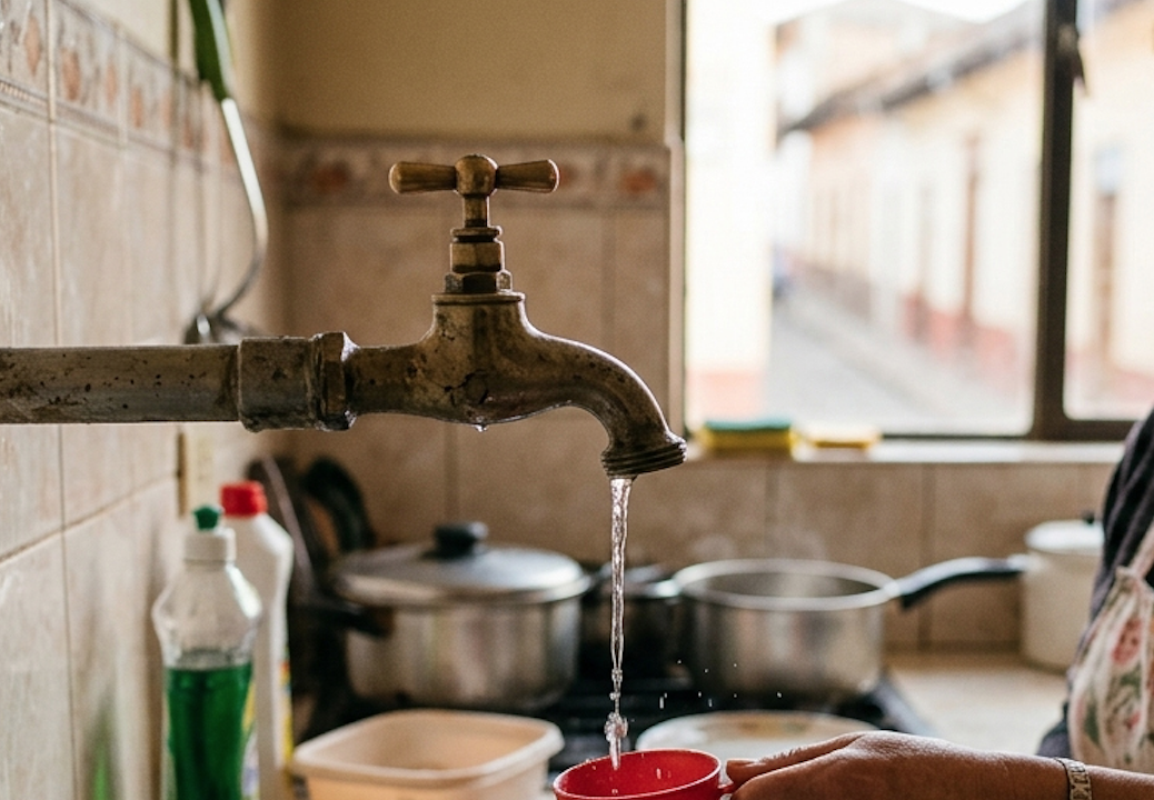 Un corte del servicio de agua potable se revé en sectores de Miraflores. /Cortesía