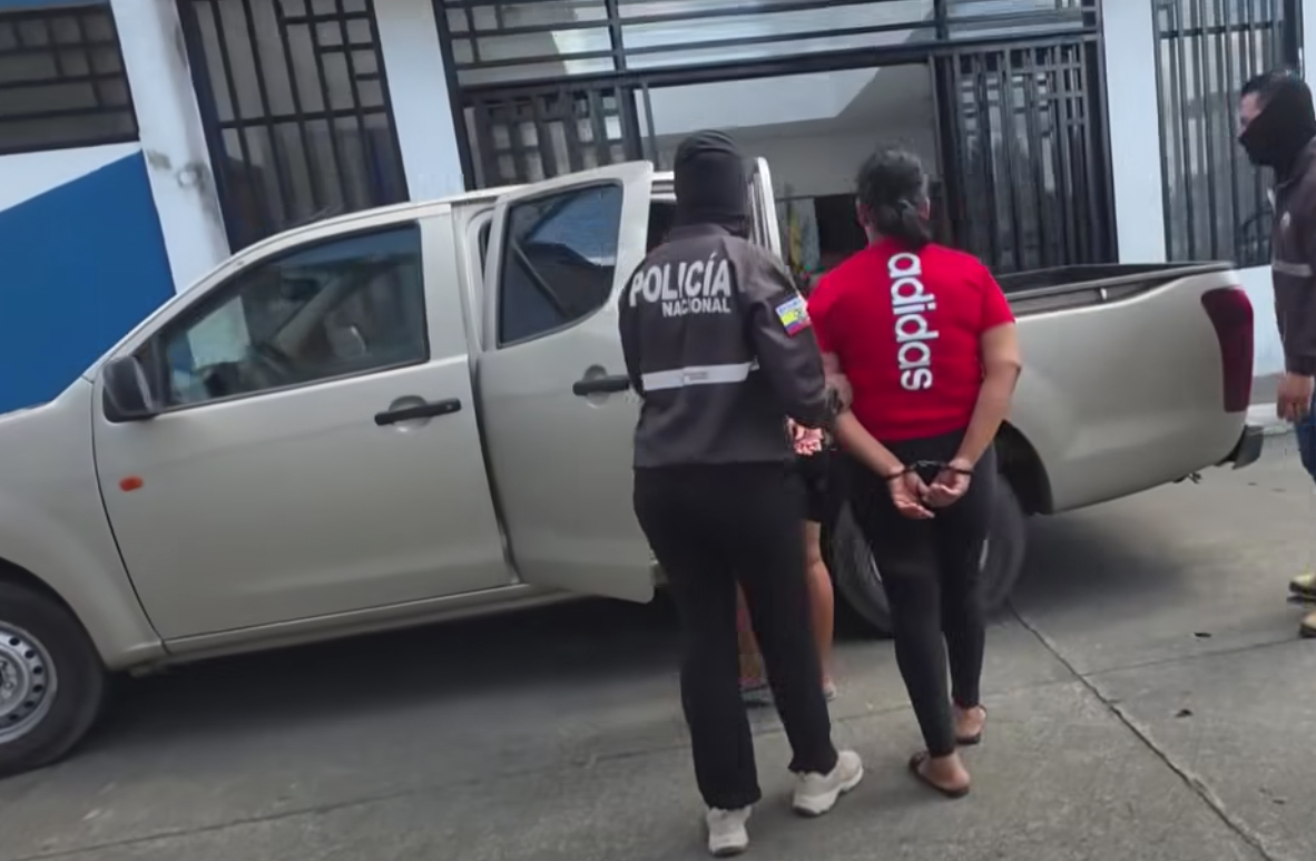 Los cuatro detenidos en La Troncal están a órdenes de la autoridad competente por presunto tráfico de droga. /Cortesía
