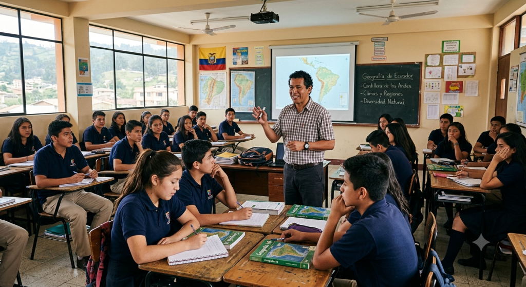 La convocatoria de Educa Empleo 2026 está dirigida para los docentes de Ecuador. Foto creada con IA