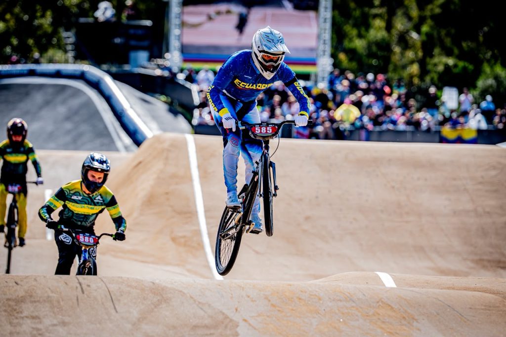 Pablo Albarracín en el Mundial de BMX. Foto: Cortesía