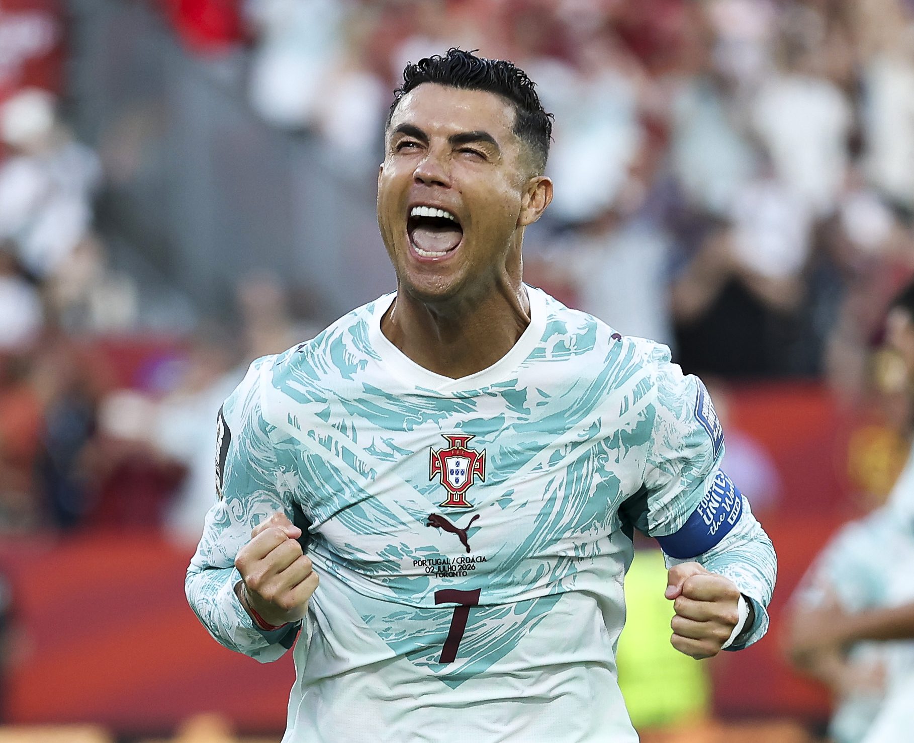 Cristiano Ronaldo celebra pase a octavos de final. Foto: Portugal