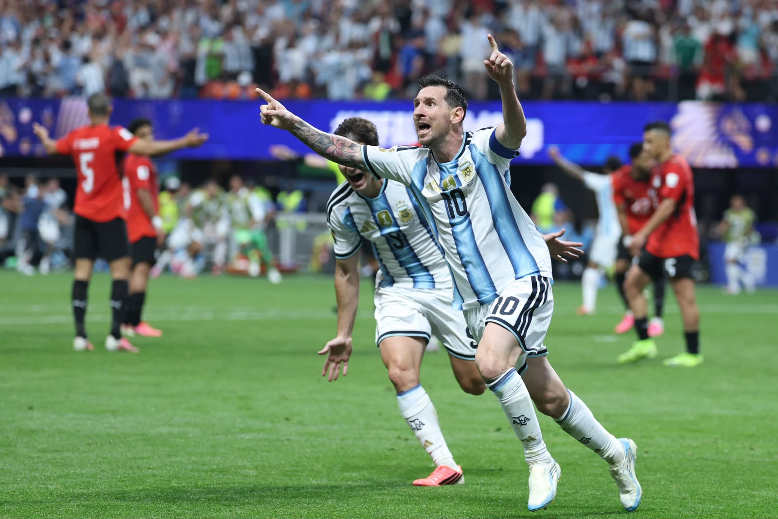 Messi marcó el segundo gol de Argentina. Foto: Conmebol