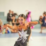 María Eduarda Sánchez en su participación en Baile Deportivo. Foto: Cortesía