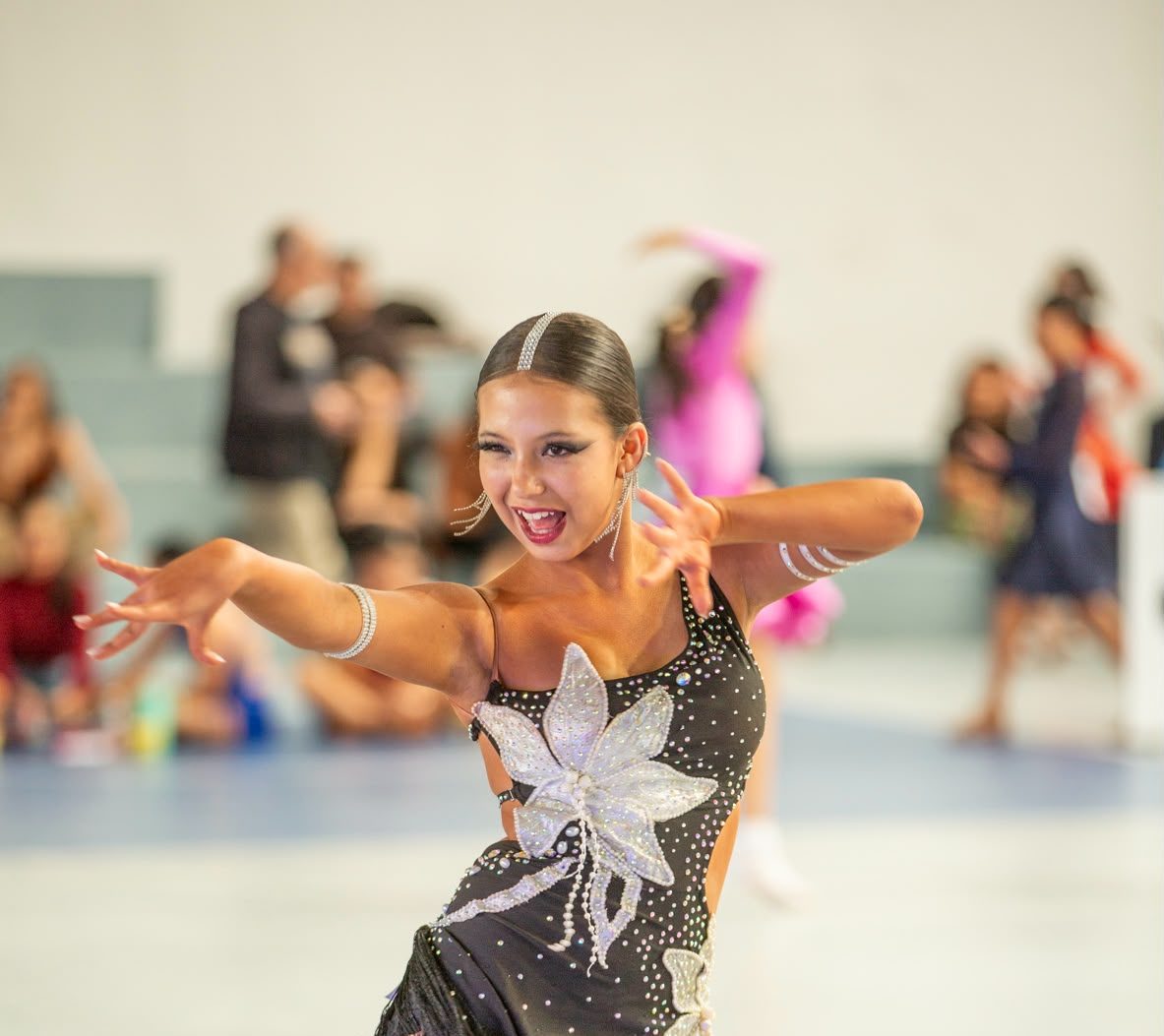 María Eduarda Sánchez en su participación en Baile Deportivo. Foto: Cortesía
