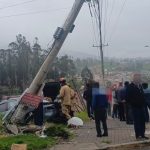 El siniestro de tránsito se registró en la avenida Enrique Arízaga Toral y De La Dulcamara. /Cortesía