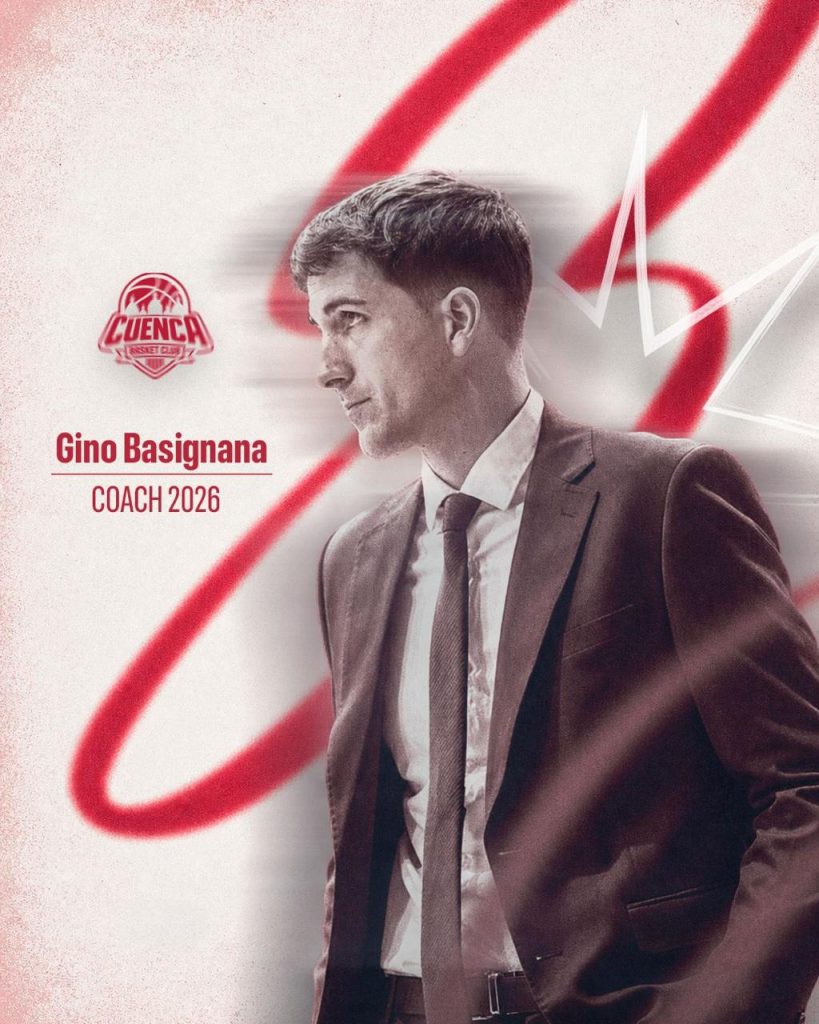 Gino Basignana es nuevo DT del Cuenca Basket Club. Foto: Cuenca Basket Club