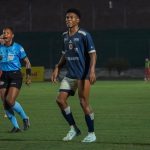 Byron Angulo en el último partido de Cuenca Juniors. Foto: Cortesía
