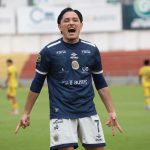 Zambrano celebra gol de Cuenca Juniors. Foto: API