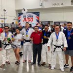 Delegación azuaya en el campeonato de Judo. Foto: Cortesía