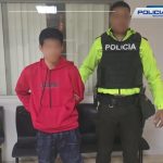 La Policía Nacional compartió la fotografía del detenido en Cuenca.
