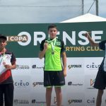 Josué Enderica en el primer puesto del podio. Foto: Cortesía
