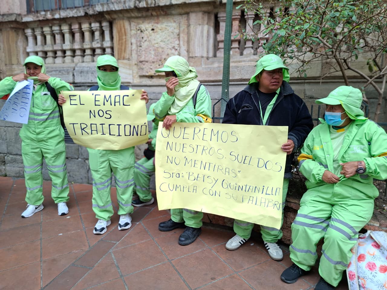EMAC trabajadores protesta