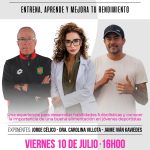 Jorge Célico, la Dra. Carolina Villota y al exseleccionado ecuatoriano Jaime Iván Kaviedes para compartir conocimientos sobre formación deportiva y alimentación. Foto: Cortesía