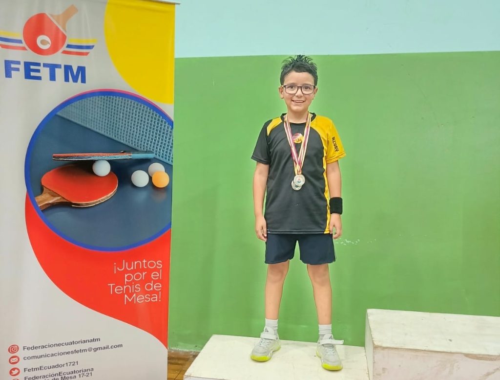 Julián Gavilanes va por un cupo a la selección de Tenis de Mesa. Foto: Cortesía