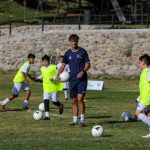 Entrenamiento de la Fundación Real Madrid en Cuenca. Foto: El Mercurio