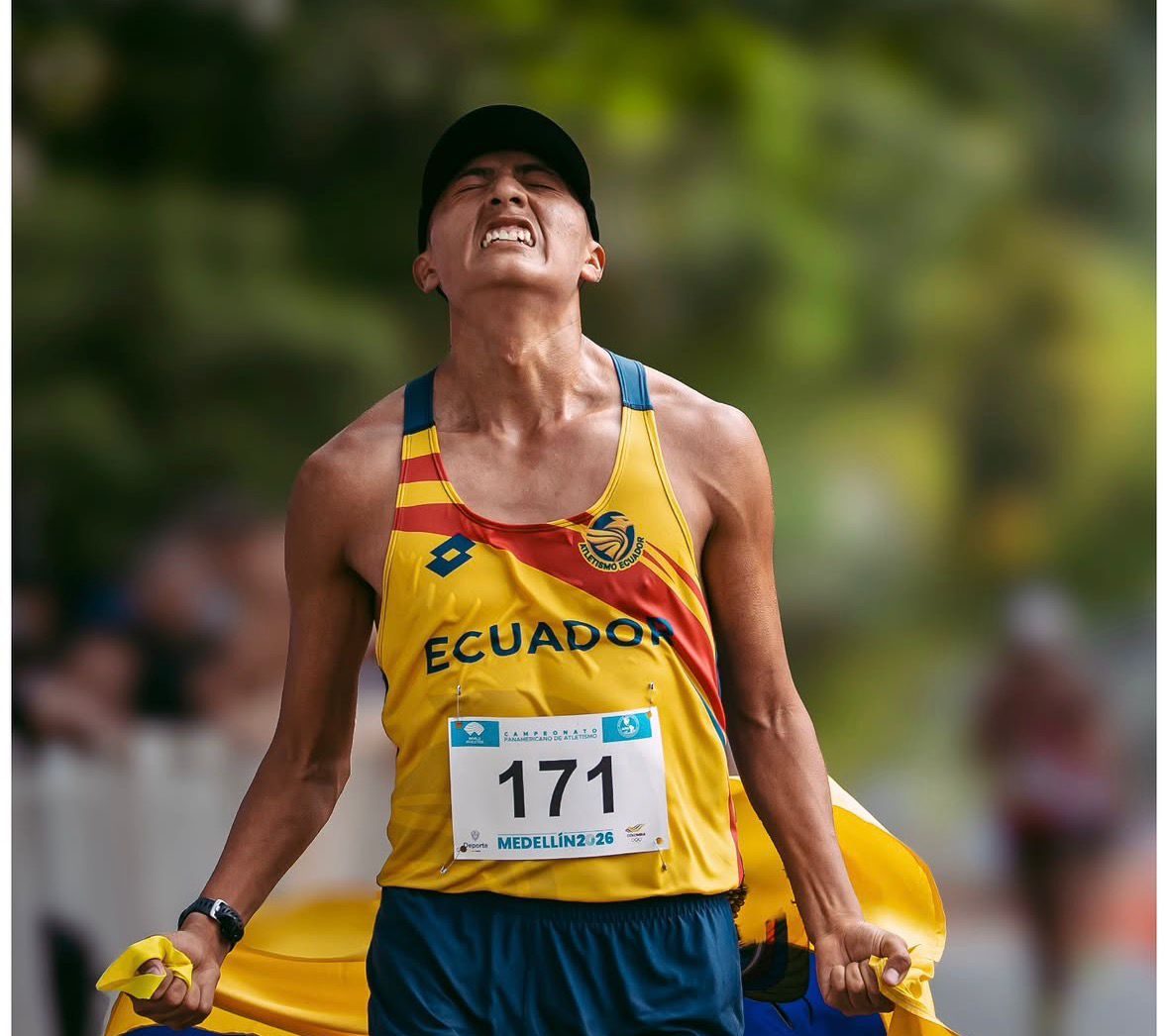 Iván Oña en su última competencia de Marcha. Foto: Cortesía