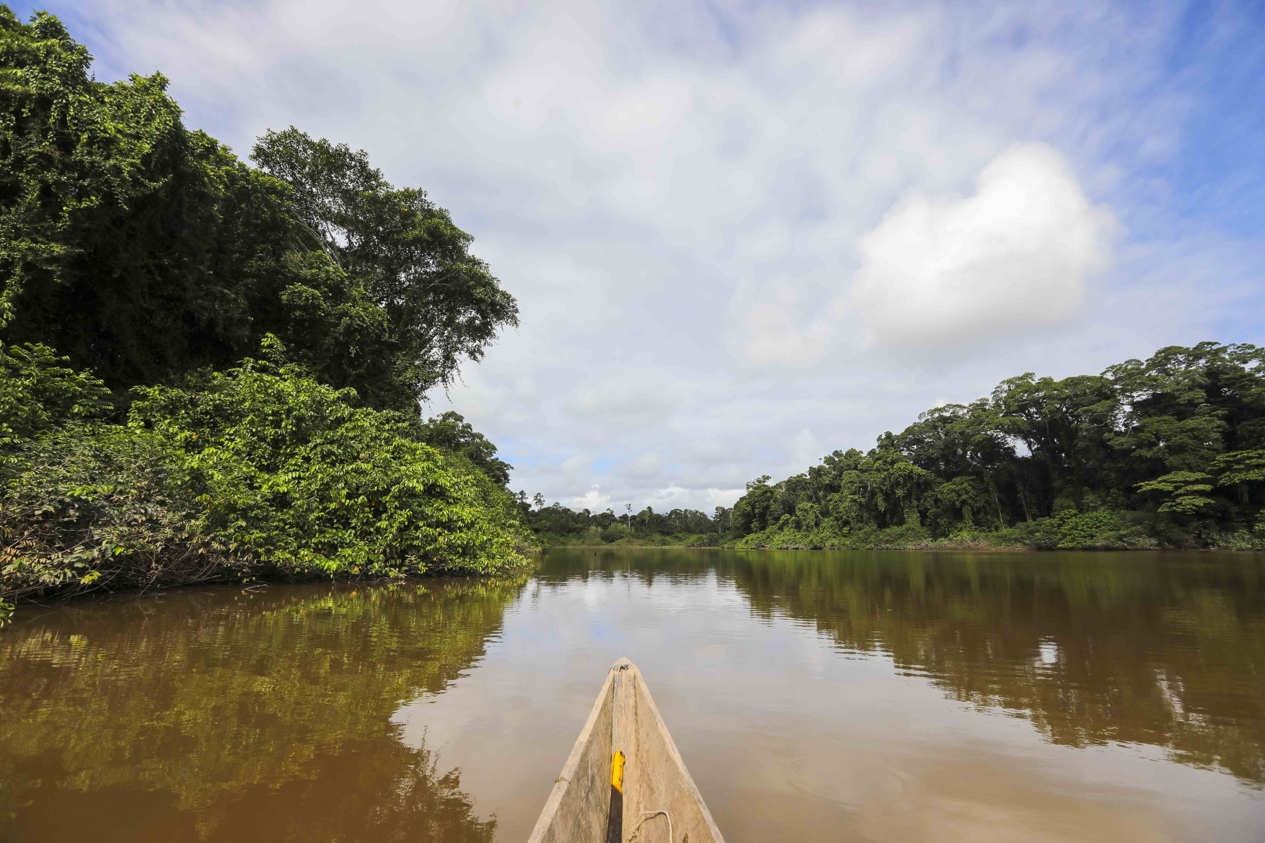 Laguna Remolinos dentro de la reserva silvestre Selva Eterna, en Morona Santiago y que administra la Fundación Amaru. XCA