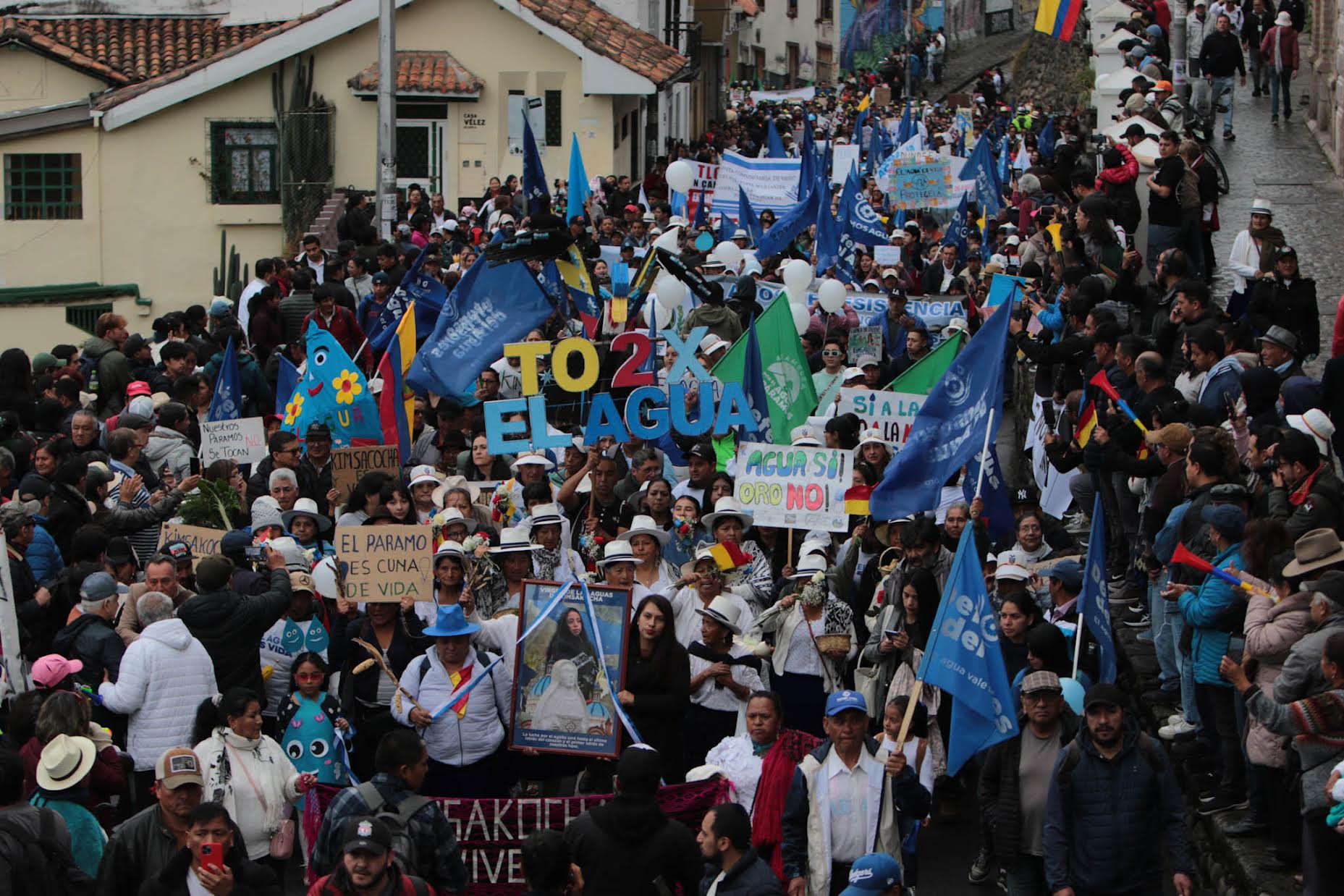 La FOA convoca a asamblea para planificar acciones por el primer aniversario del Quinto río de Cuenca, marcha en defensa del agua. /Xavier Caivinagua