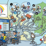 Por primera vez, el Consejo Nacional Electoral reforzará el control de la propaganda electoral difundida en redes sociales. / Imagen generada con IA