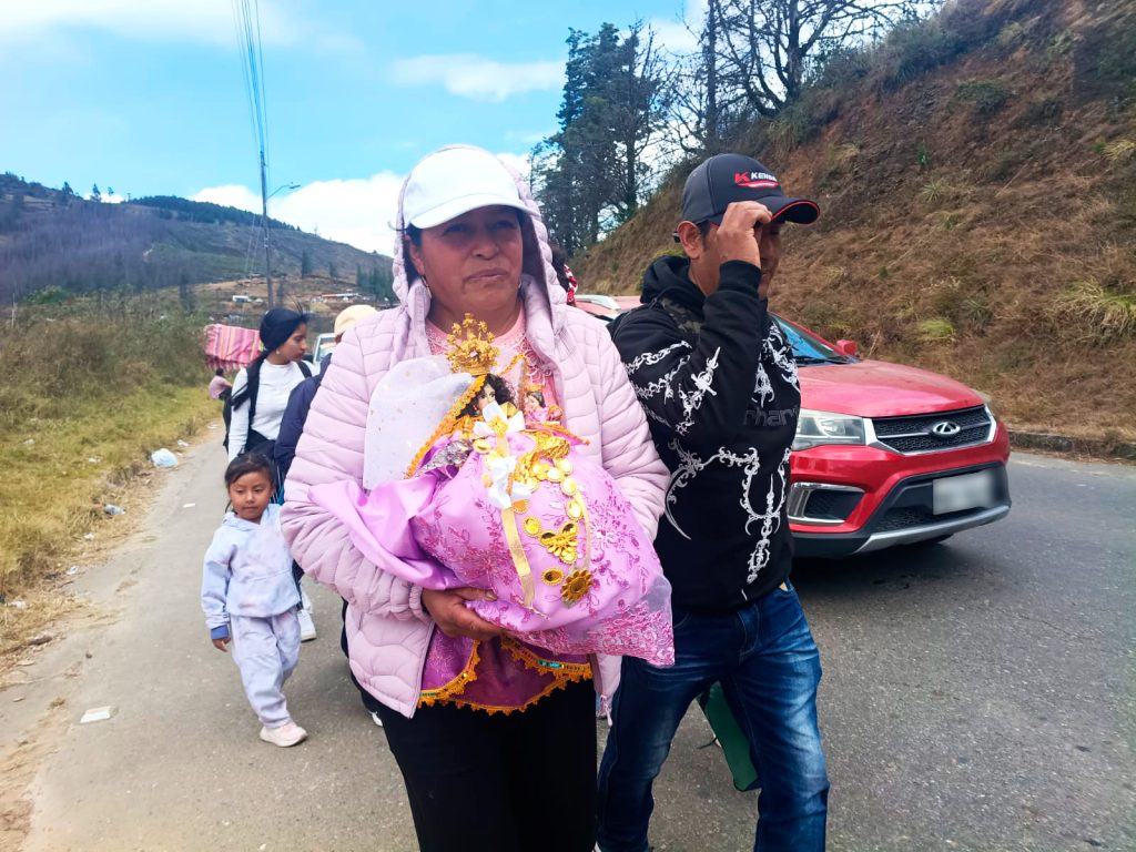 Los devotos llegaron hasta El Cisne el 14 de agosto para participar en los eventos religiosos. Foto: El Mercurio