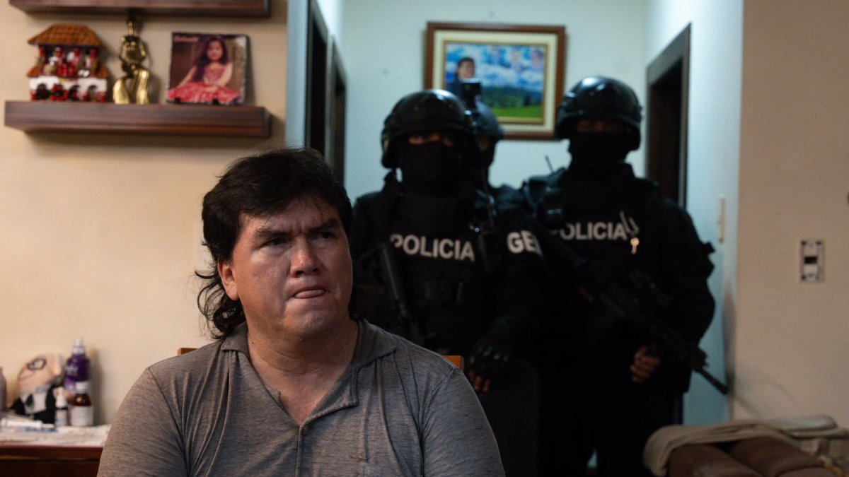 Baldor Bermeo fue detenido durante un operativo ejecutado en el cantón Camilo Ponce Enríquez el 28 de julio pasado. / Cortesía
