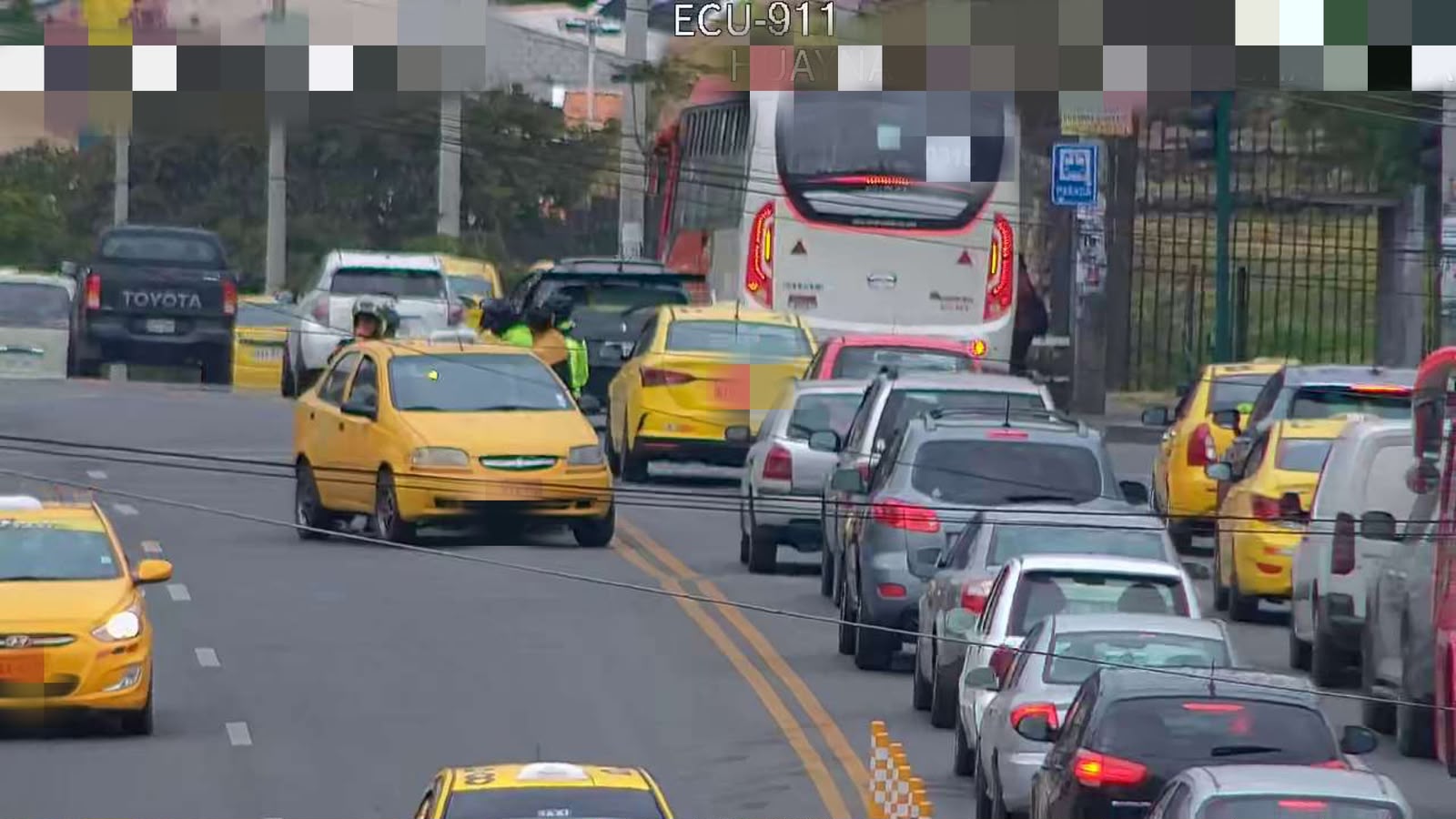 Un nuevo accidente de tránsito se presentó en la avenida Huayna Cápac y Calle Larga. /Cortesía