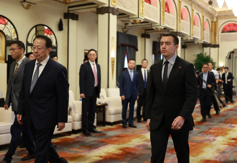 El presidente Daniel Noboa se encuentra en una gira por Asia. Foto: Presidencia