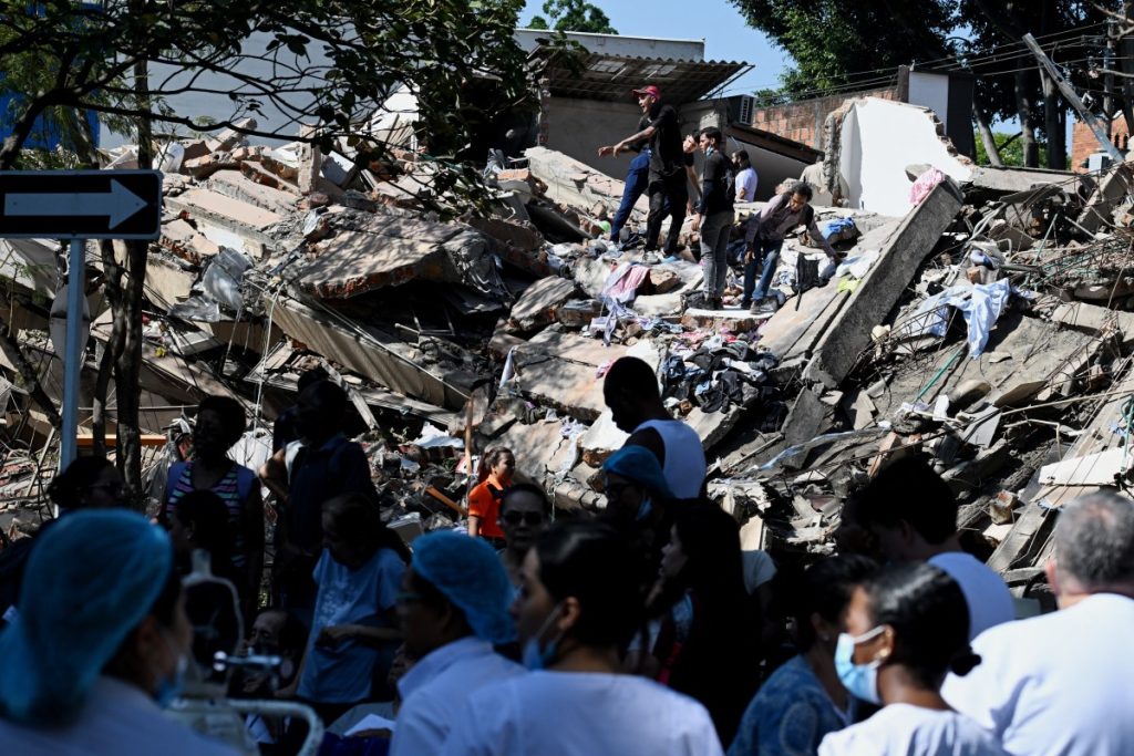 Cali es una de las ciudades más golpeadas por el terremoto en Colombia. Foto: AFP