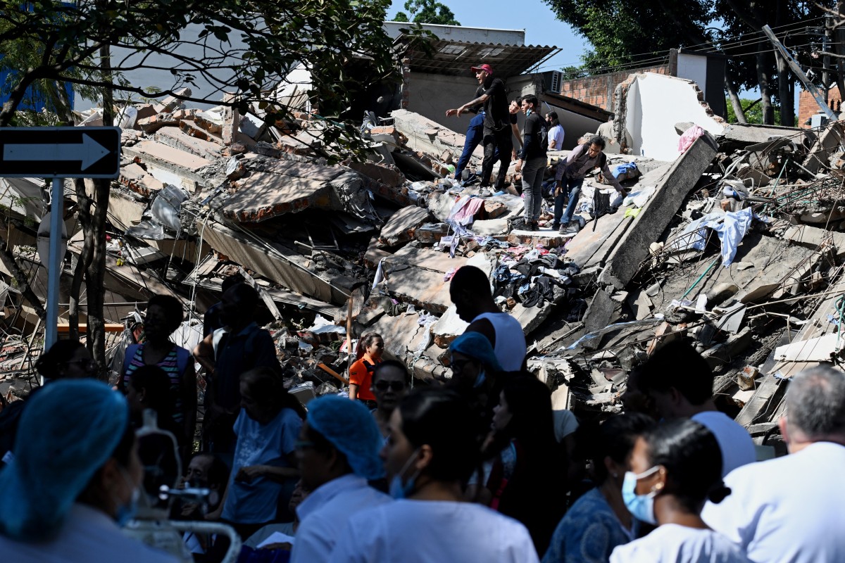Cali es una de las ciudades más golpeadas por el terremoto en Colombia. Foto: AFP