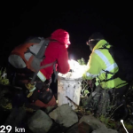 Un hombre de 32 años fue rescatado tras extraviarse en el sector Dos Chorreras en el Cajas. /Cortesía