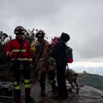 ‘Boris’ es el perrito que fue rescatado luego de caer en el sector de Pico de Pescado, en la parroquia San Joaquín. /Cortesía