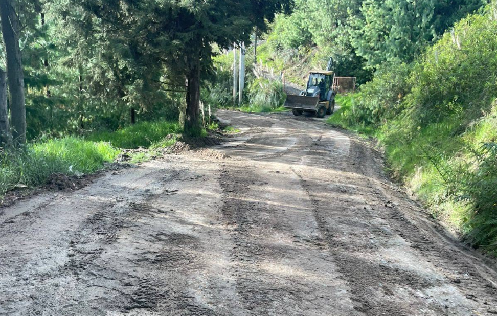 ETAPA EP prevé un cierre vial por seis días en el tramo de la vía Morocho Quigua y San Miguel Alto. /Cortesía