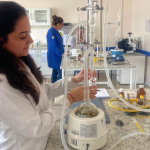 Geovanna Puma, joven cuencana, fue seleccionada para ser parte de un programa internacional espacial en Texas, Estados Unidos. /Cortesía