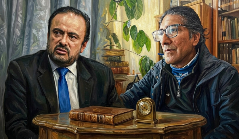 Paúl Carrasco y Yaku Pérez, excandidatos a la Presidencia del Ecuador, ahora buscan llegar a la Alcaldía de Cuenca.