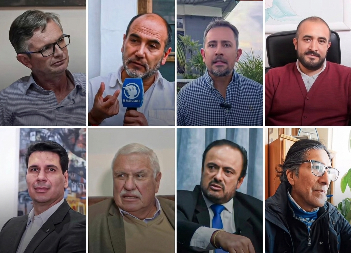 Los ocho precandidatos a la Alcaldía de Cuenca tienen experiencia en cargos públicos y cinco ya fueron autoridades electas.