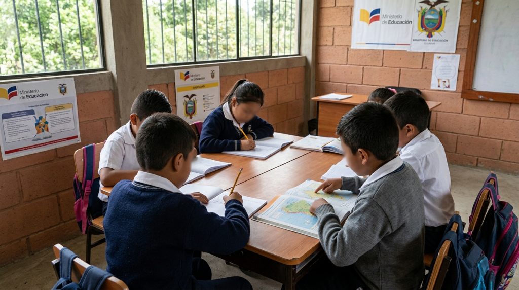 El próximo 1 de septiembre arrancarán las clases en la Sierra y la Amazonía. Foto referencial creada con IA