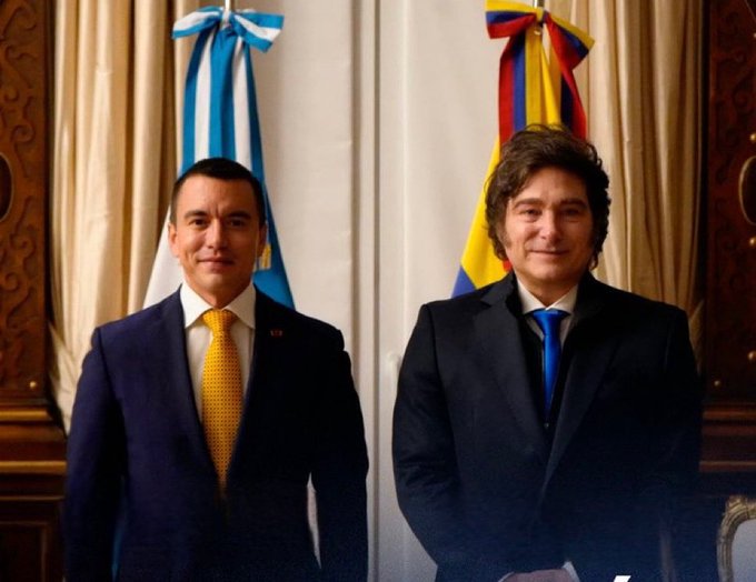 Javier Milei se reunirá con Daniel Noboa en Ecuador. Foto: archivo