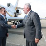 El presidente Daniel Noboa arribó a Colombia este 7 de agosto. Foto: Presidencia